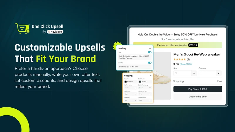 Cart & Upsell by Navidium