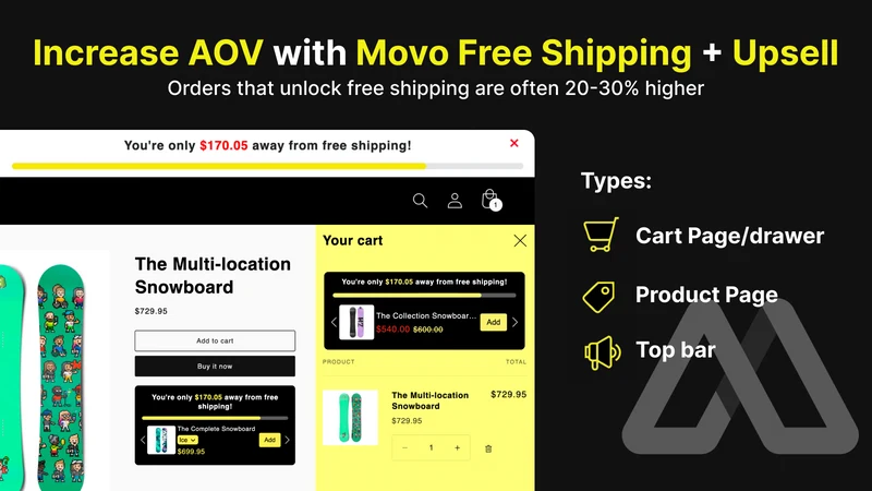 Movo Free Shipping Upsell