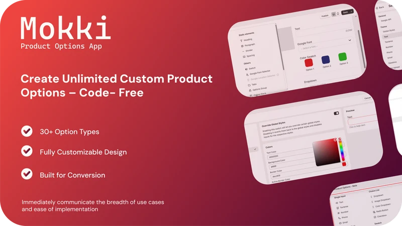 MOKKI ‑ Variant Options