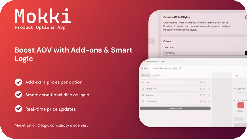 MOKKI ‑ Variant Options