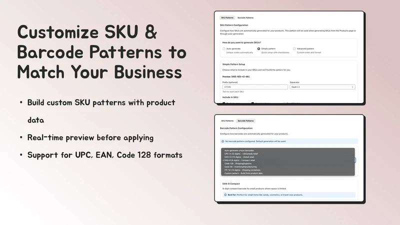 GD: SKU & Barcode Generator