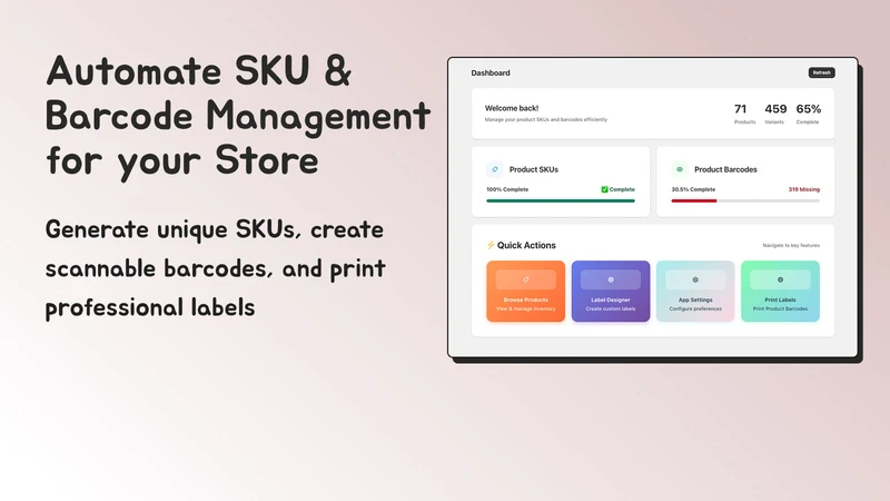 GD: SKU & Barcode Generator