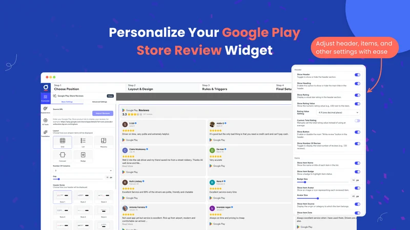 GA: Google Play Store Reviews