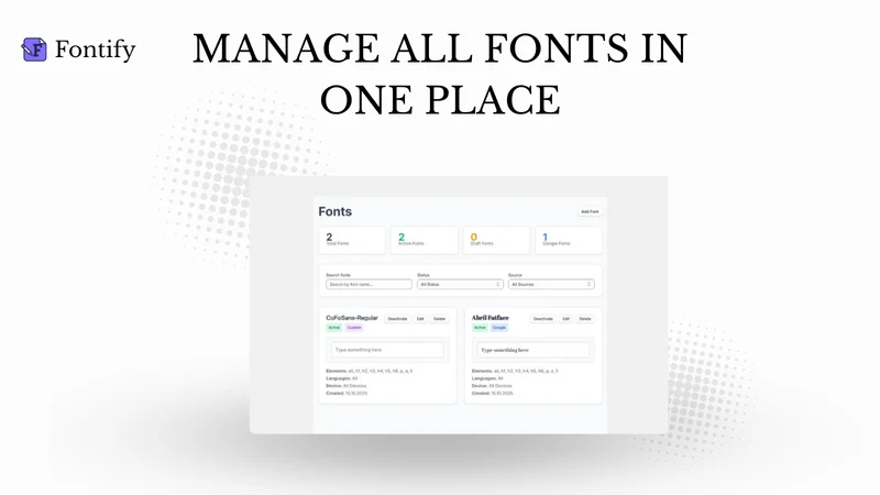 Fontomize: Custom Fonts