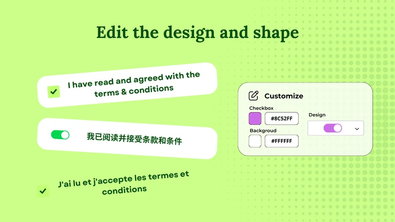 EZ Terms & Conditions Checkbox