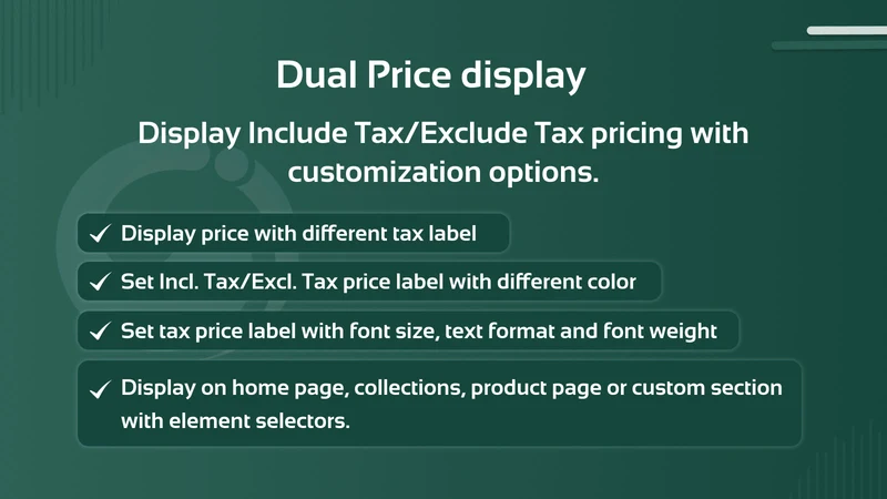 CI VAT Dual Price