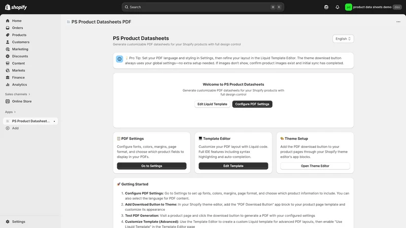 PS Product Datasheets PDF
