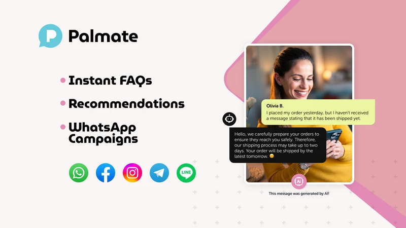 Palmate AI Chatbot & Livechat