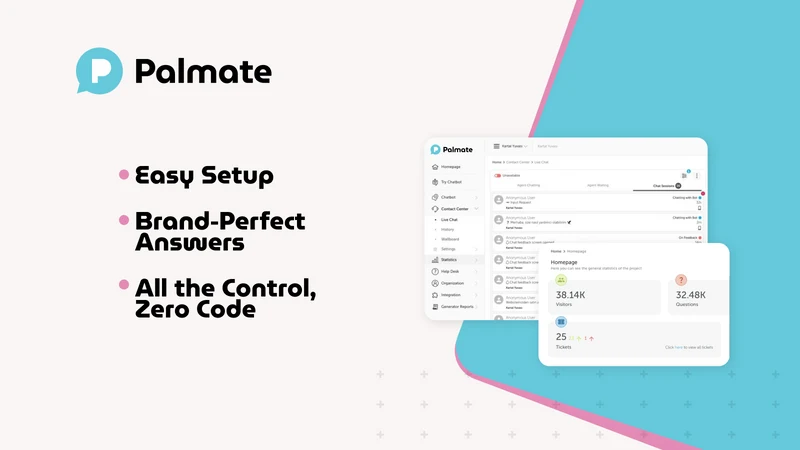 Palmate AI Chatbot & Livechat