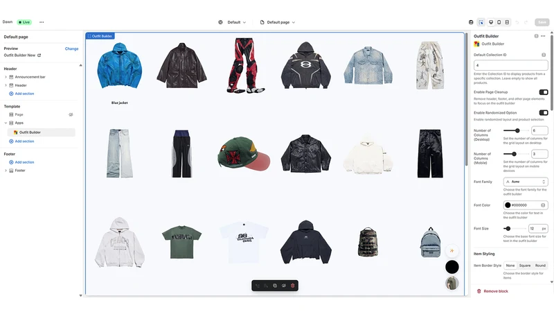 Outfit Builder by DBRMAN