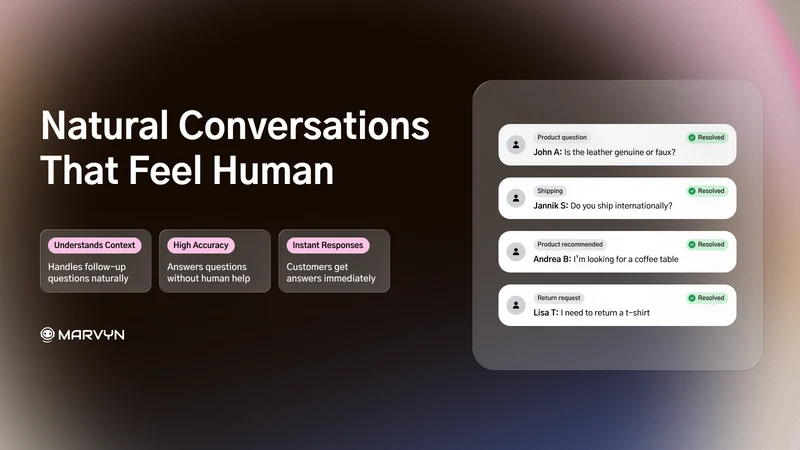 Marvyn AI Chatbot & Live Chat