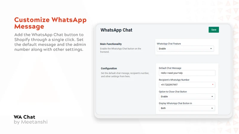 Meetanshi WPChat Button