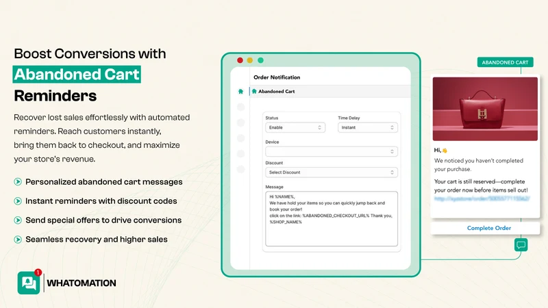 Whatomation‑Order Notification