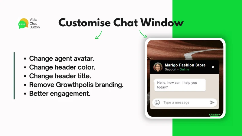 Vista WA Chat Button