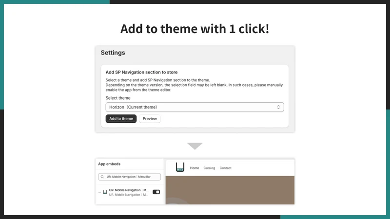 UR: Mobile Navigation｜Menu Bar