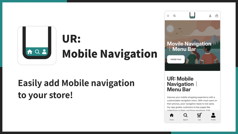 UR: Mobile Navigation｜Menu Bar