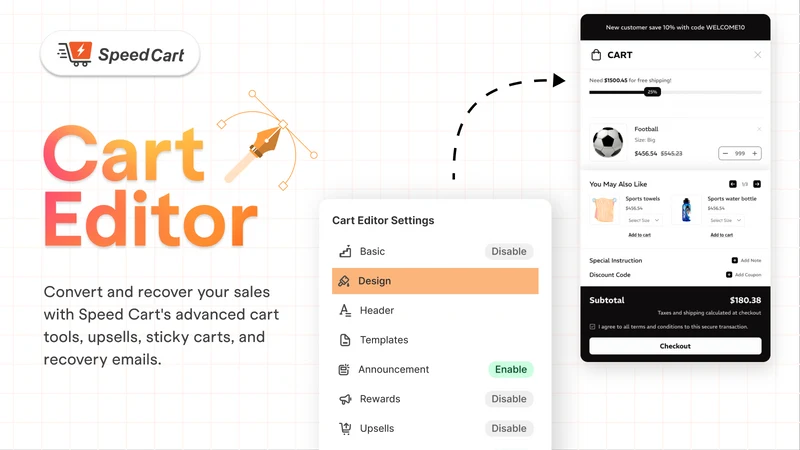Speed Cart‑ Cart Drawer Upsell
