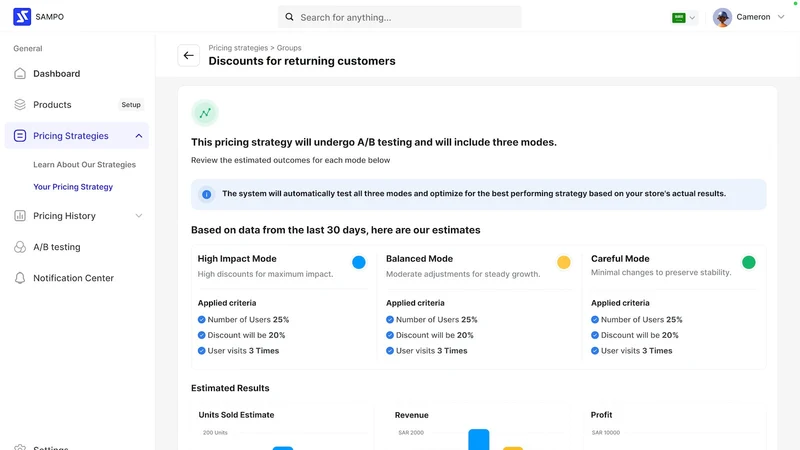 Sampo: Pricing Intelligence