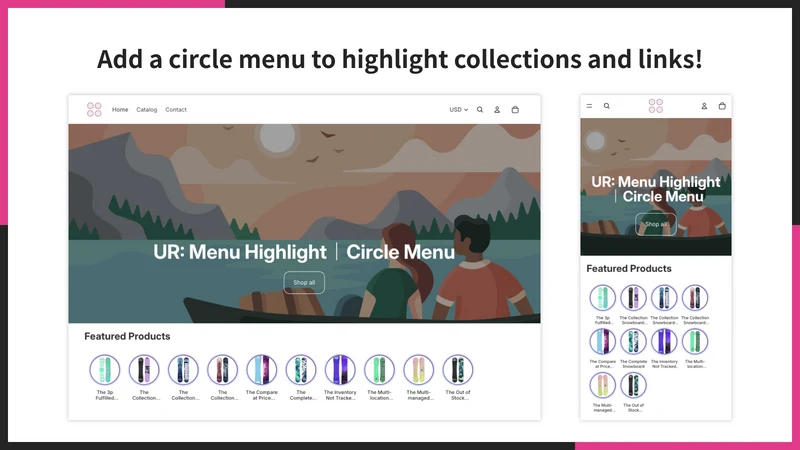 UR: Menu Highlight｜Circle Menu