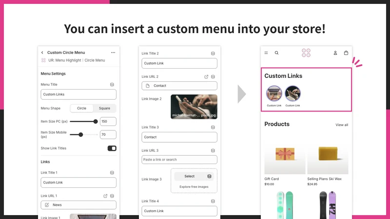 UR: Menu Highlight｜Circle Menu