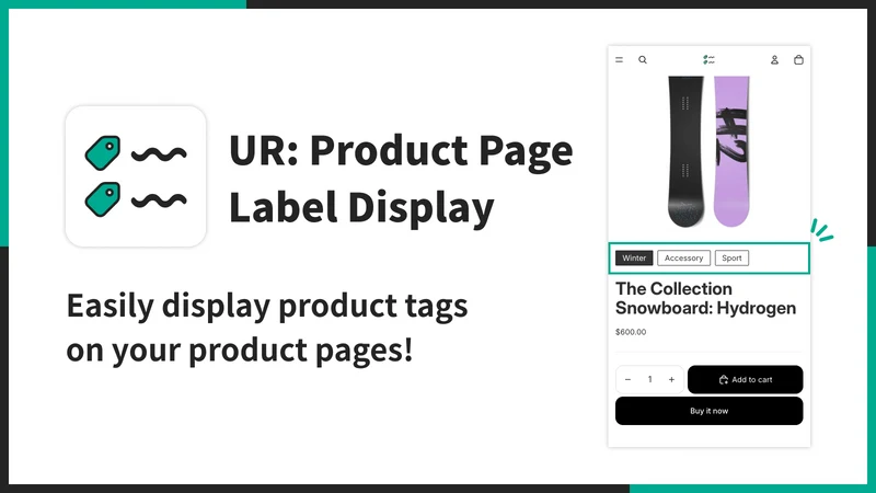 UR: Product Page Label Display