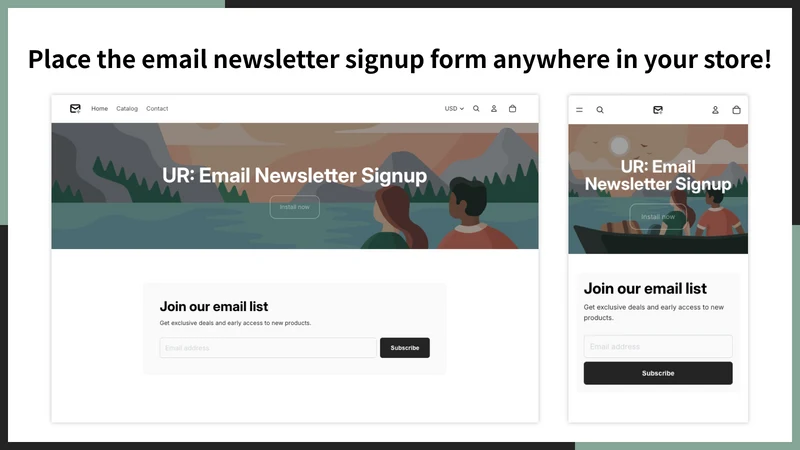 UR: Email Newsletter Signup