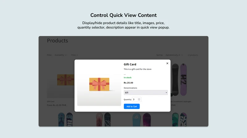 EP Quick View & Buy