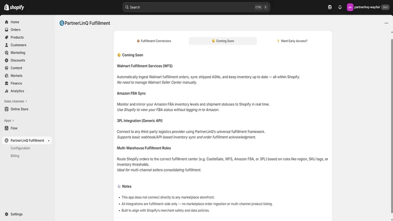 PartnerLinQ Fulfillment