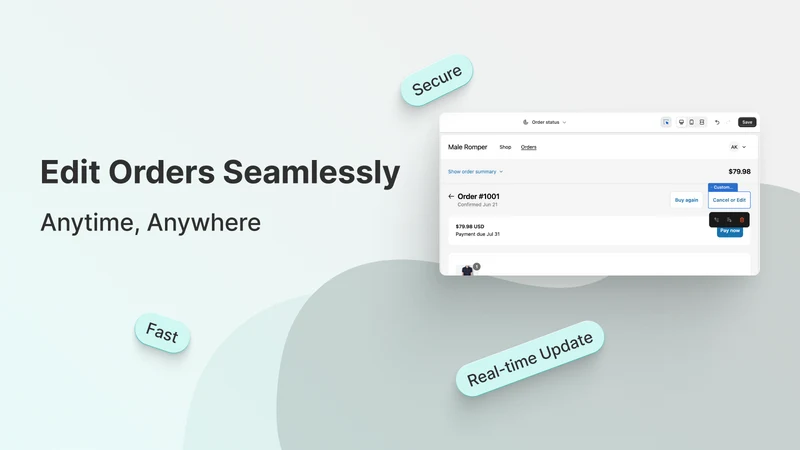 Orderly ‑ Order Edit & Cancel