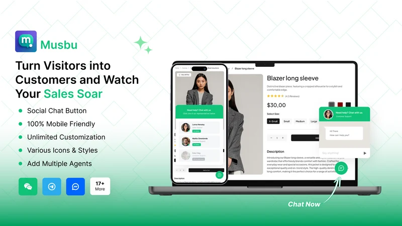 Musbu ‑ WhatsApp Chat Button
