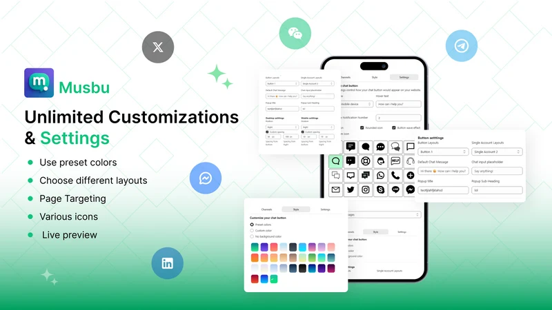 Musbu ‑ WhatsApp Chat Button