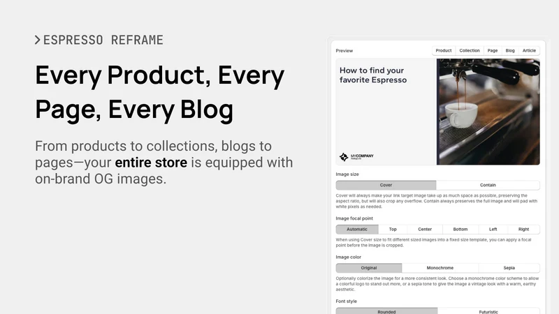 Espresso Reframe | OG Images