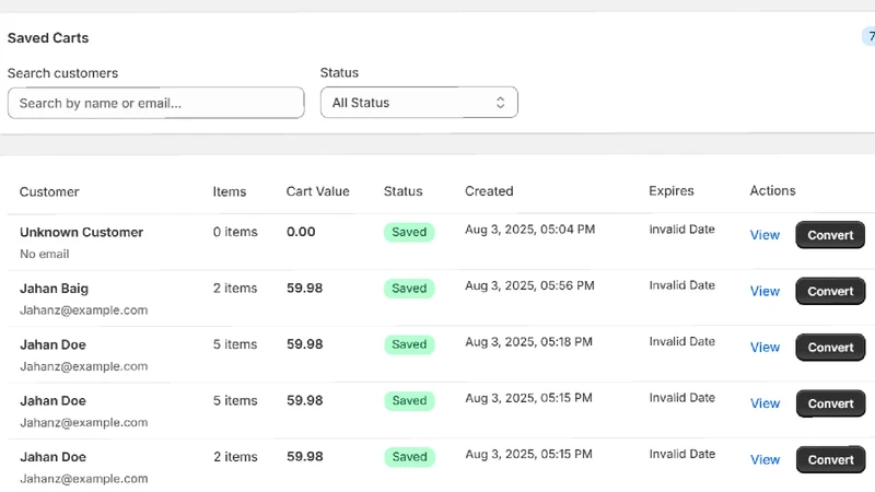 Draftly | Auto Save Cart