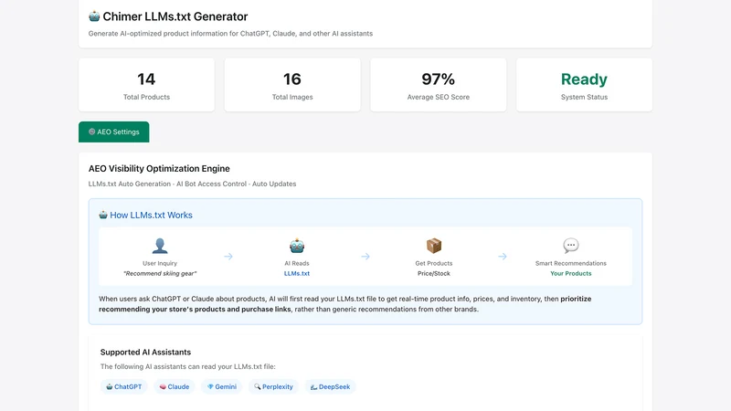 Chimer AI SEO Optimizer