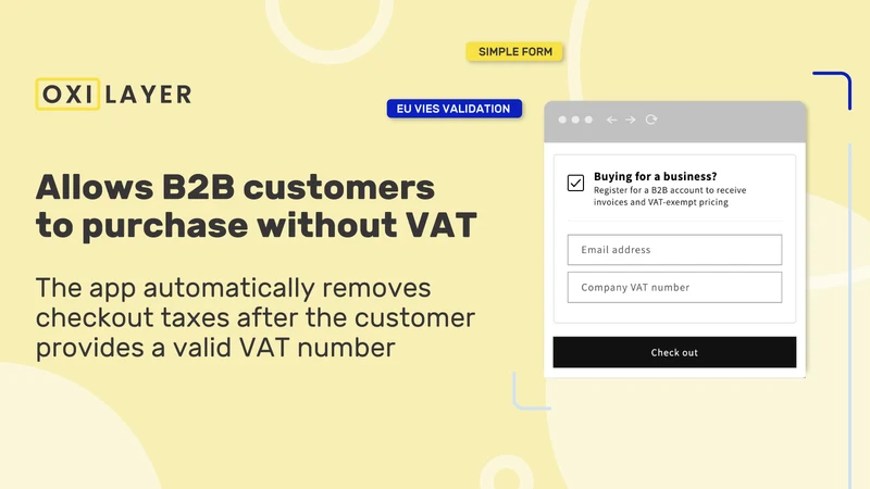 Oxilayer Tax Exempt ‑ EU VAT
