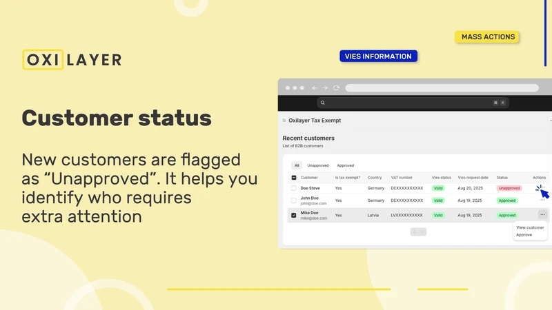 Oxilayer Tax Exempt ‑ EU VAT