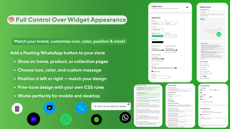 CA: WhatsApp Chat Order Button