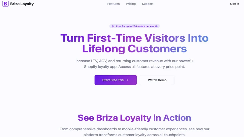 Briza Loyalty Program Rewards