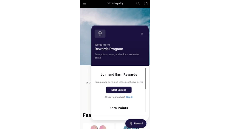 Briza Loyalty Program Rewards