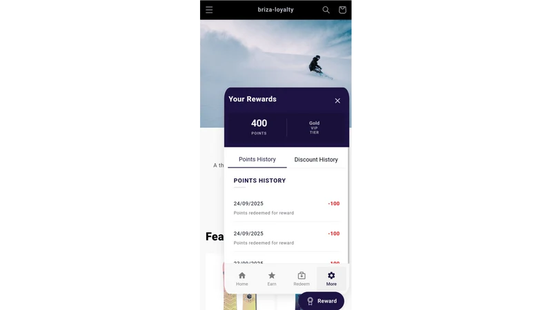 Briza Loyalty Program Rewards