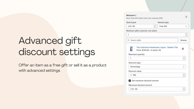 Bountify Cart Gift & Upsell
