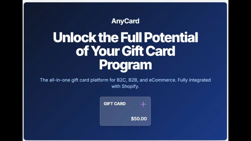 AnyCard: Gift Card Platform