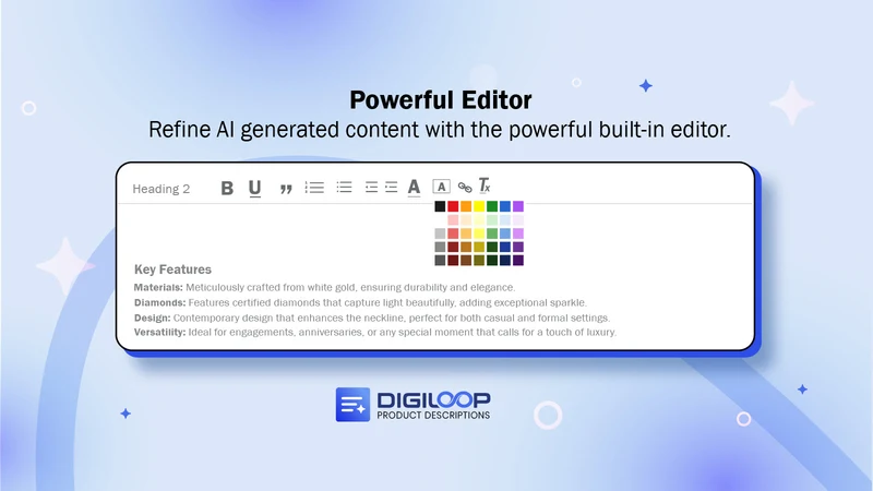 Digiloop Product Descriptions