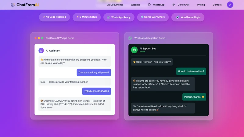 ChatFromAI ‑ AI ChatBot & Help