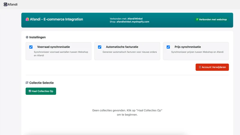 Afandi ‑ Ecommerce Integration