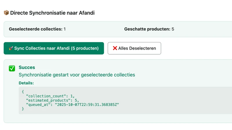 Afandi ‑ Ecommerce Integration