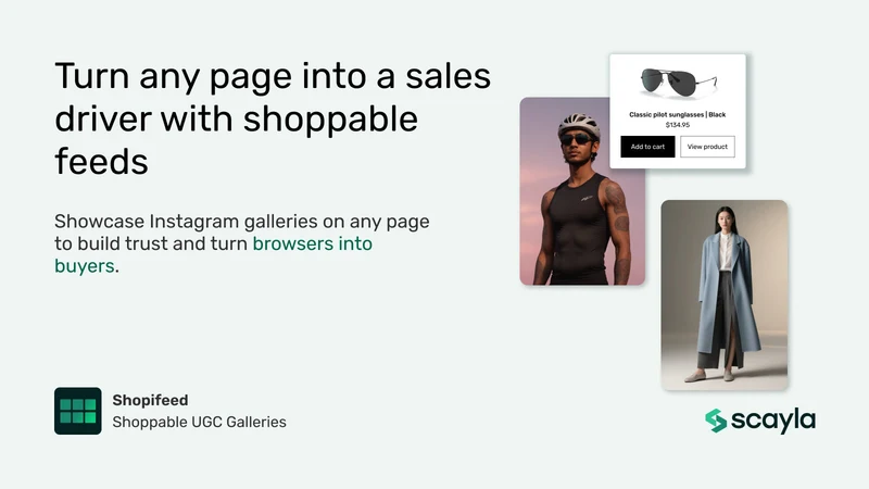 Shopifeed Shoppable Galleries