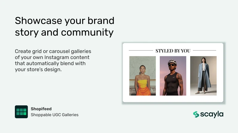 Shopifeed Shoppable Galleries