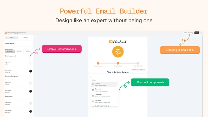Shootmail Email Builder