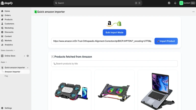 quick amazon impoter
